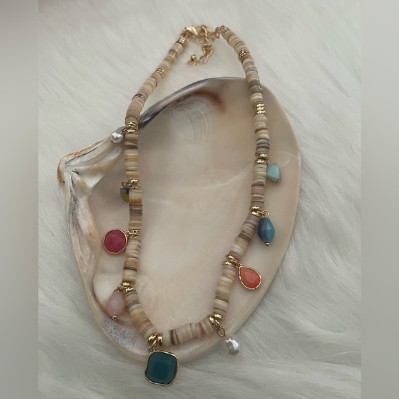 Gold-Tone Mixed Charm Beaded
Statement Necklace, 17" + 3" extender - Picture 7 of 12